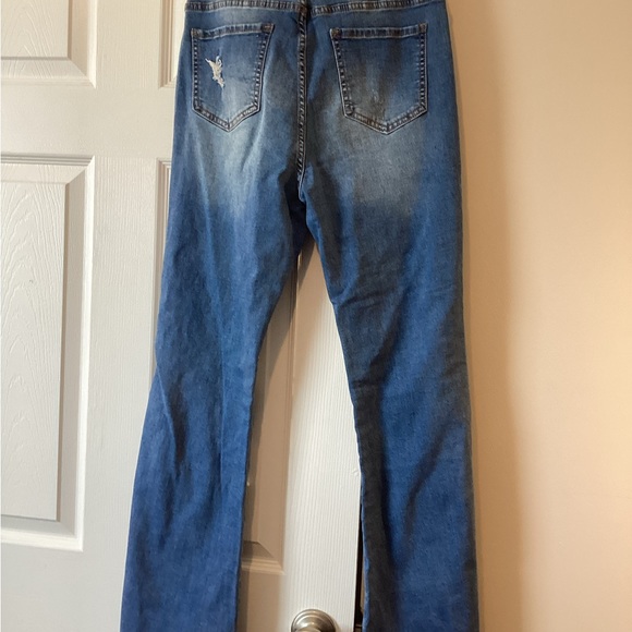 Lace up corset flare jeans SIZE W30 L32 - Picture 3 of 6